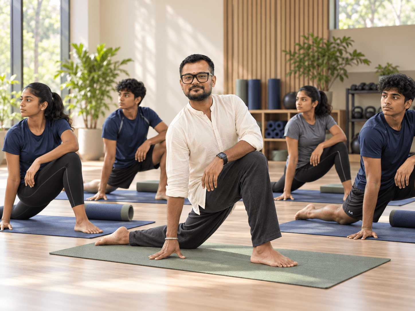 Sports Academy Yoga guided yoga practice
