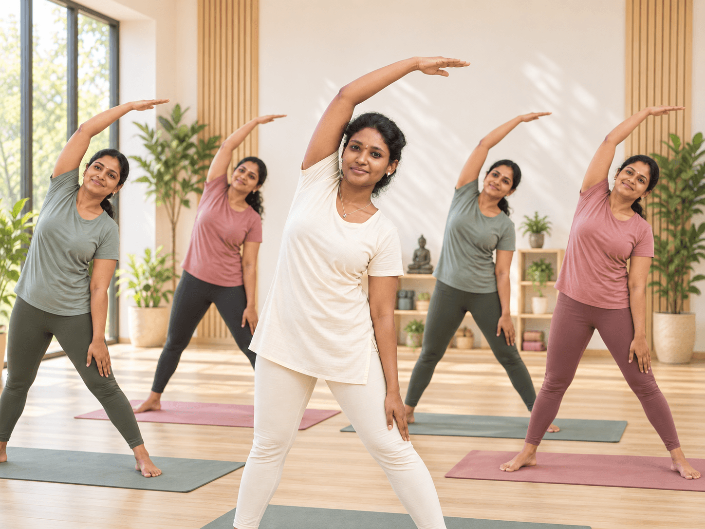 Ladies Batch guided yoga practice