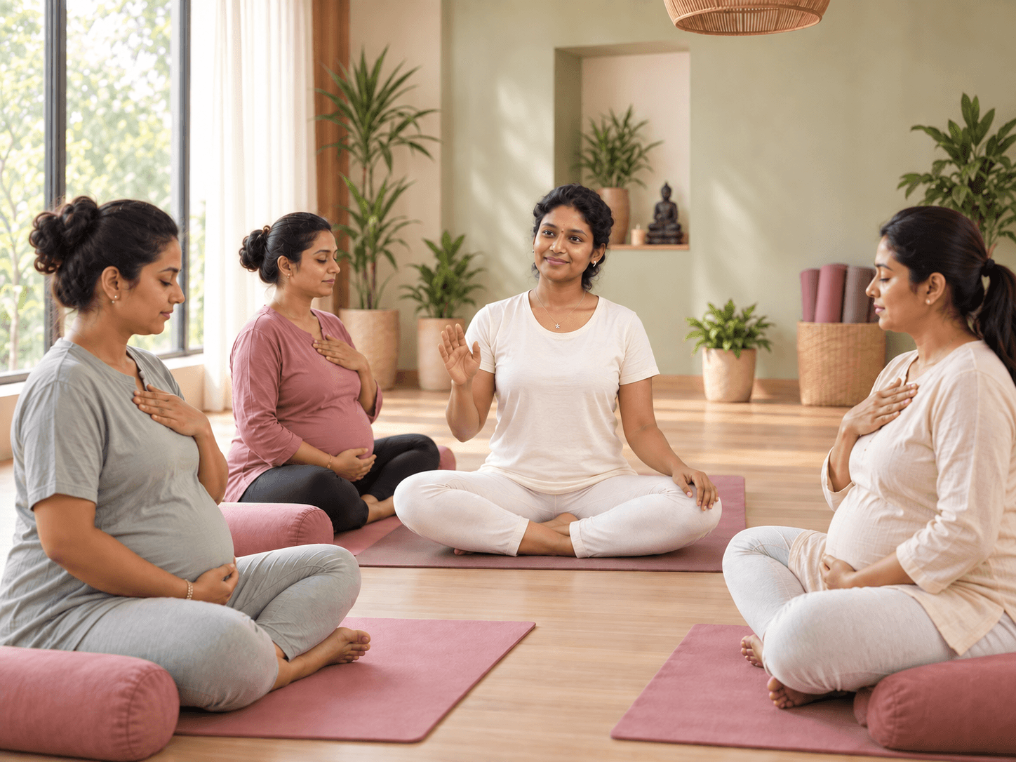 Prenatal Club guided yoga practice